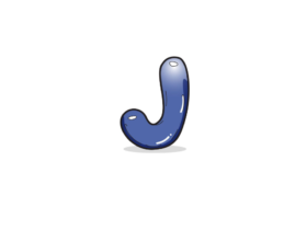 Draw A Bubble Letter J